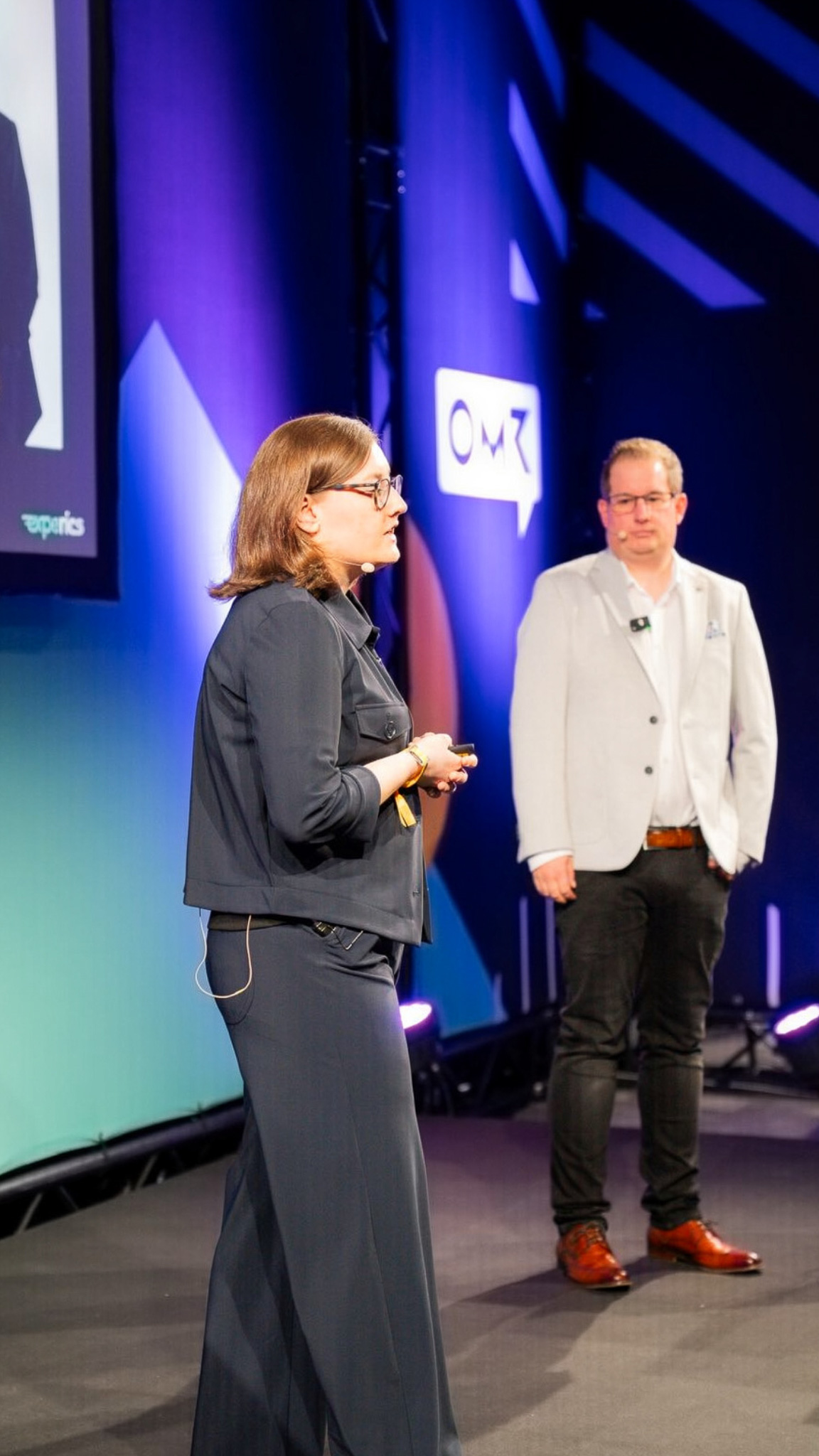 Hanna Driever auf der OMR-Bühne